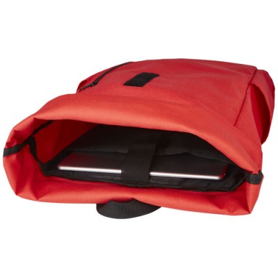 Zaino con chiusura arrotolabile per portatile da 15,6" in PET riciclato certificato GRS Byron 18L