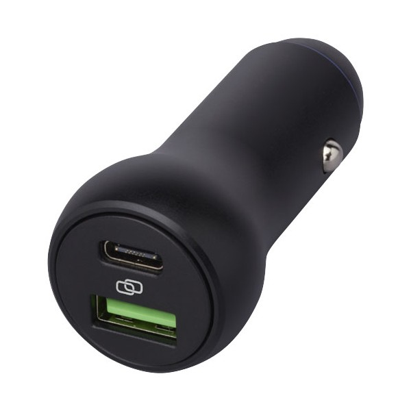 Caricabatterie doppio per auto da 55 W (USB-C/USB-A) Pilot - cod. P124259