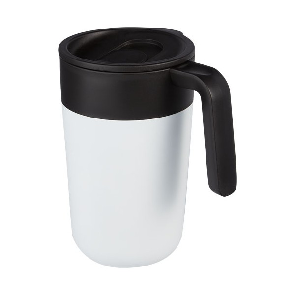 Tazza da 400 ml a doppia parete in materiale riciclato Nordia - cod. P100731