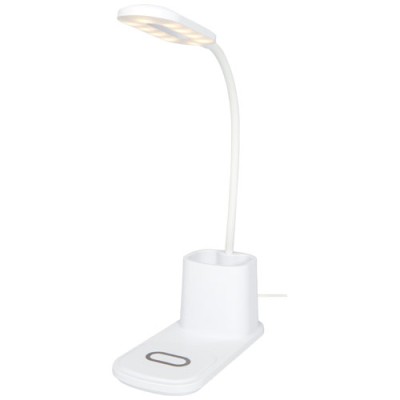 Lampada da scrivania con organizer e caricabatterie wireless Bright