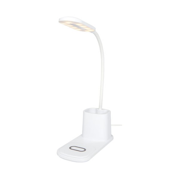 Lampada da scrivania con organizer e caricabatterie wireless Bright - cod. P124249