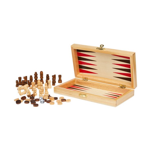 Set giochi da tavolo 3 in 1 Mugo - cod. P104565