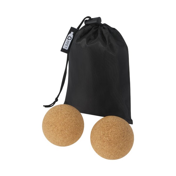 Pallina per yoga in sughero Trikona - set da 2 - cod. P127034