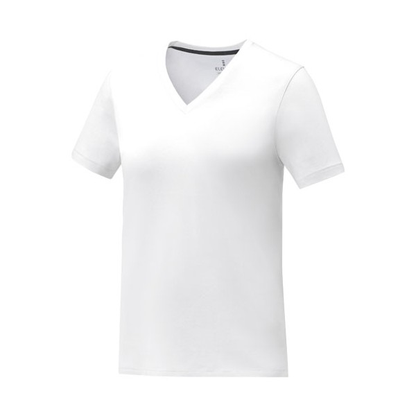 T-shirt Somoto da donna a manica corta con collo a V  - cod. P38031