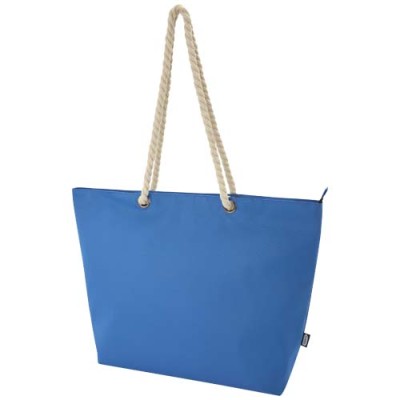 Tote bag termica da spiaggia in materiale riciclato certificato GRS con manici in corda Panama - 23L