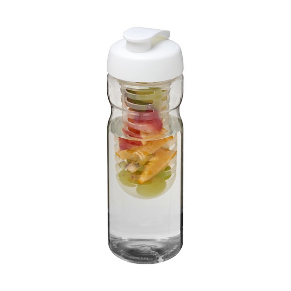 Borraccia sportiva H2O Active® Base da 650 ml con coperchio a scatto e infusore - cod. P210046