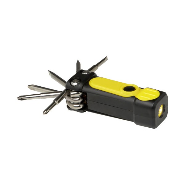 Set di cacciaviti 8 in 1 con torcia in plastica riciclata RCS Octo - cod. P104569