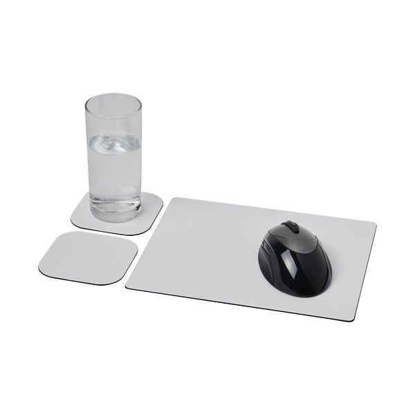 Set Brite-Mat® 3 con tappetino per mouse e sottobicchieri - cod. P210593