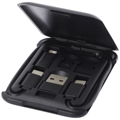 Cavo di ricarica modulare in plastica riciclata con supporto per telefono Savvy