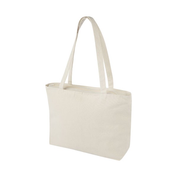 Shopper in cotone 320 g/m² con zip Ningbo - 15L - cod. P120331