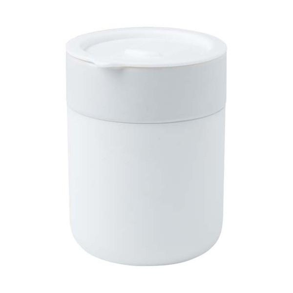 Bicchiere in ceramica con involucro in silicone e coperchio da 330 ml - cod. P100808