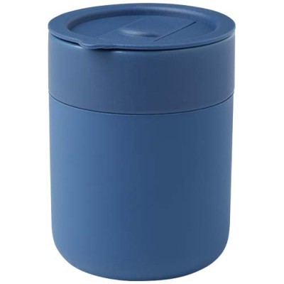 Bicchiere in ceramica con involucro in silicone e coperchio in plastica da 330 ml Java Bicchiere in ceramica con involucro in silicone e coperchio in plastica da 330 ml Java