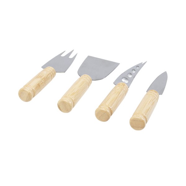 Set per formaggio Cheds da 4 pezzi in bambù - cod. P113303