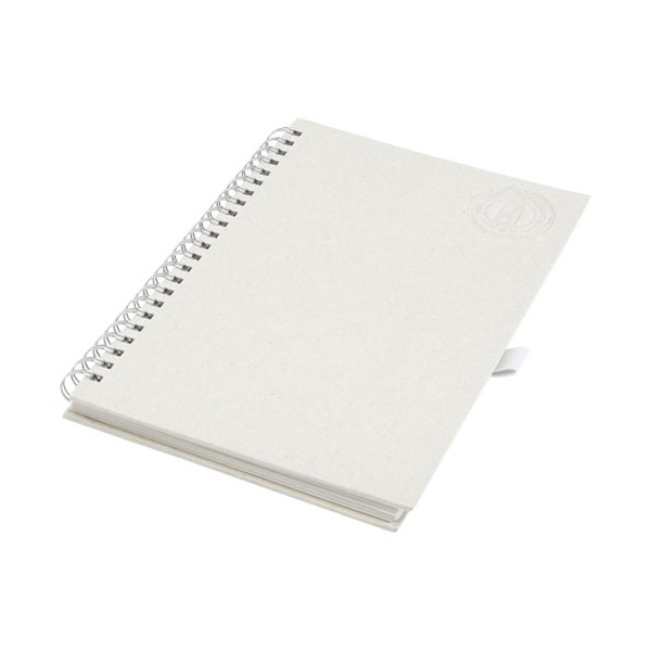 Blocco note a spirale Dairy Dream in formato A5 realizzato con cartoni del latte riciclati - cod. P107783