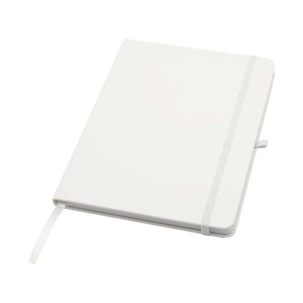 Blocco note formato A5 con copertina rigida in materiale riciclato e pagine a righe Teak - cod. P106013