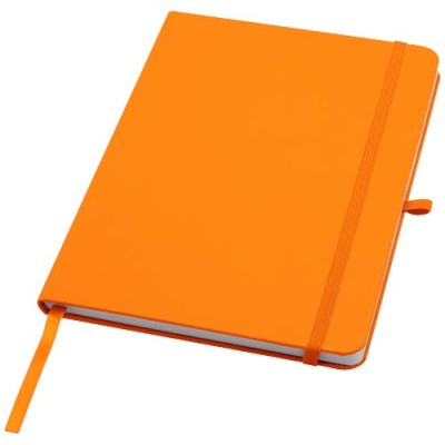 Blocco note formato A5 con copertina rigida in materiale riciclato e pagine a righe Teak