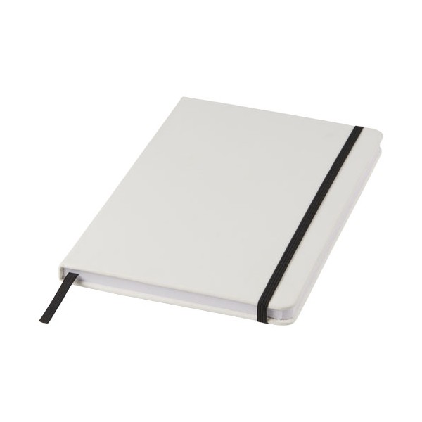 Blocco note bianco formato A5 con elastico colorato Spectrum - cod. P107135