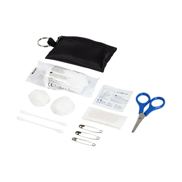Borsa di pronto soccorso Valdemar da 16 pezzi con portachiavi - cod. P122009