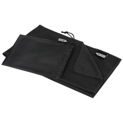 Asciugamano sportivo Raquel di raffreddamento in PET riciclato con pouch 80 x 30 cm