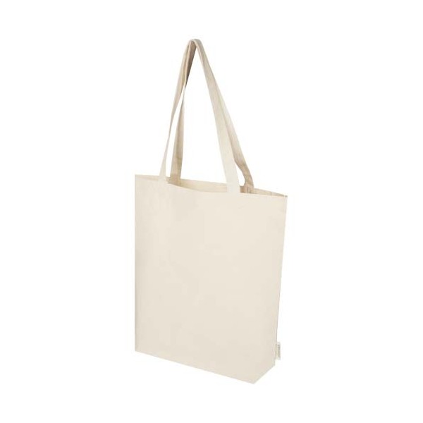 Tote bag con base ampia in tessuto biologico da 180 g/m² da 11 l Orissa - cod. P130060