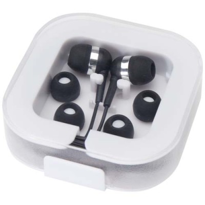 Auricolari tipo C cablati con astuccio in plastica riciclata Dofida