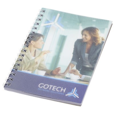 Notebook A6 spiralato Desk-Mate® con copertina in PP Notebook A6 spiralato Desk-Mate® con copertina in PP