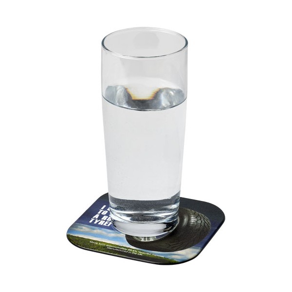 Sottobicchiere quadrato in gomma Brite-Mat® - cod. P210520
