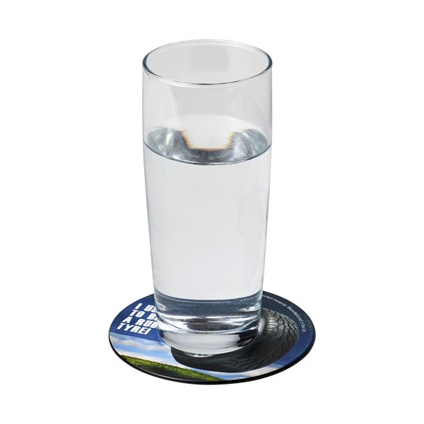 Sottobicchiere rotondo in gomma Brite-Mat® - cod. P210521