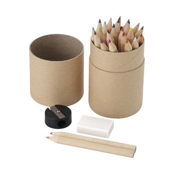 Set matite colorate 26 pezzi Woodby - cod. P544405