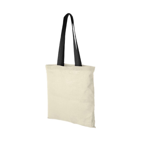 Shopper in cotone 100 g/m² con manici colorati Nevada - 7L - cod. P120131