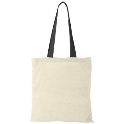 Shopper in cotone 100 g/m² con manici colorati Nevada - 7L