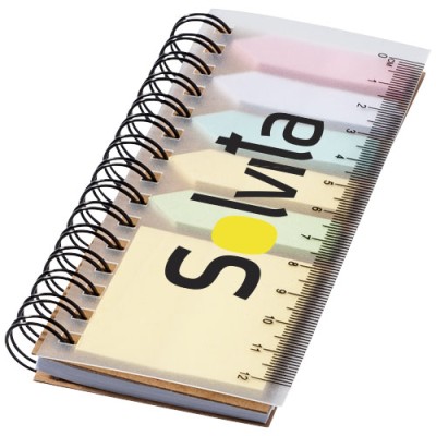 Blocco note a spirale con foglietti adesivi colorati Spinner