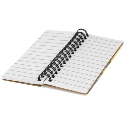 Blocco note a spirale con foglietti adesivi colorati Spinner Blocco note a spirale con foglietti adesivi colorati Spinner
