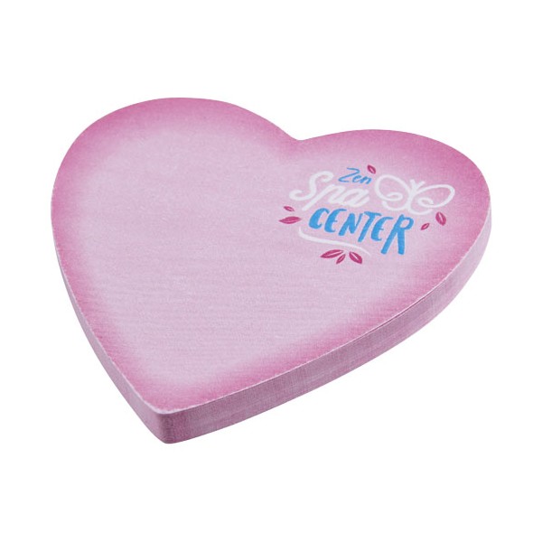 Foglietti adesivi in carta riciclata a forma di cuore Sticky-Mate® - cod. P210183
