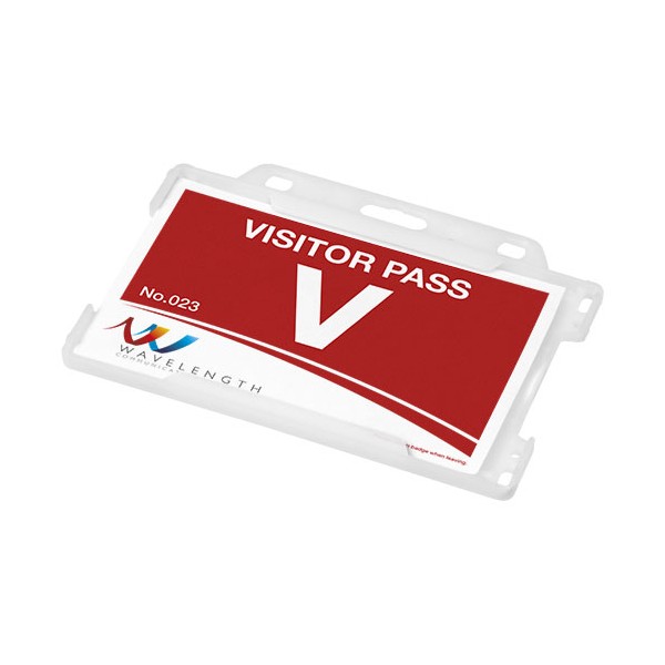 Porta badge in plastica riciclata Vega - cod. P210193