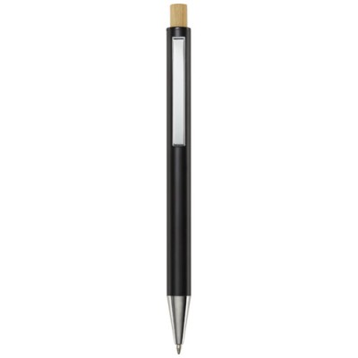 Penna a sfera in alluminio riciclato Cyrus (inchiostro blu)