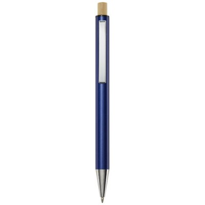 Penna a sfera in alluminio riciclato Cyrus (inchiostro nero)