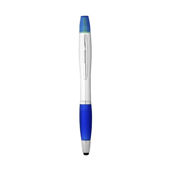 Penna a sfera con stylus ed evidenziatore Nash (inchiostro nero) - cod. P106581