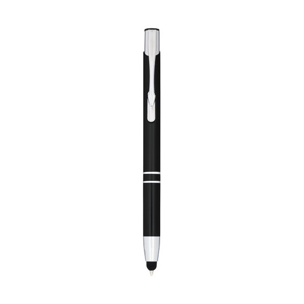 Penna a sfera metallica con stylus Moneta (inchiostro blu) - cod. P107298