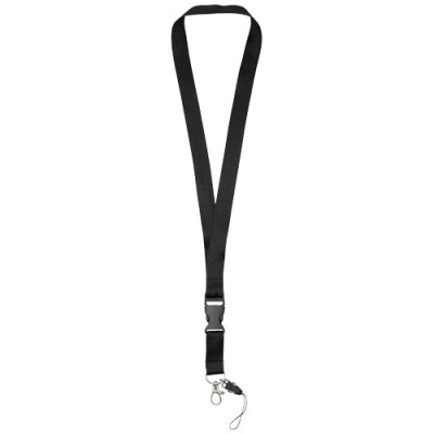 Lanyard porta cellulare Sagan con fibbia rimovibile Lanyard porta cellulare Sagan con fibbia rimovibile