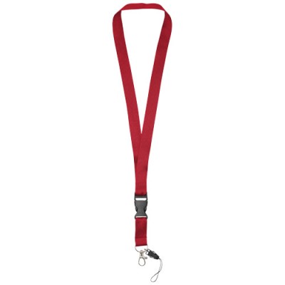 Lanyard porta cellulare Sagan con fibbia rimovibile Lanyard porta cellulare Sagan con fibbia rimovibile