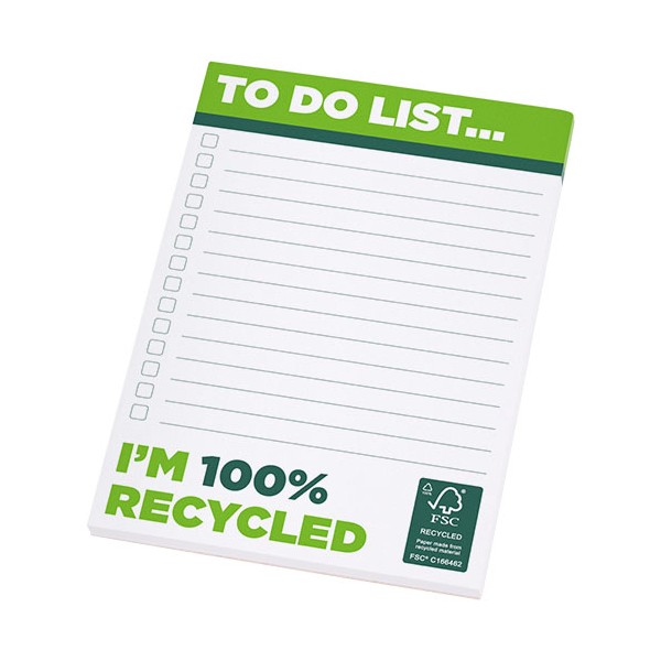 Blocco note A6 in carta riciclata Desk-Mate® - cod. P21282