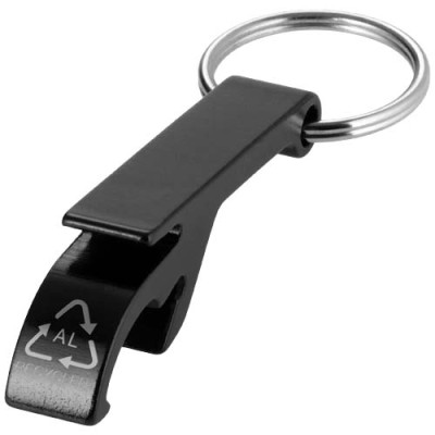 Portachiavi con apribottiglie e apriscatole in alluminio riciclato RCS Tao Portachiavi con apribottiglie e apriscatole in alluminio riciclato RCS Tao