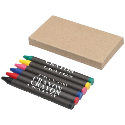Set pastelli a cera colorati 6 pezzi Ayo