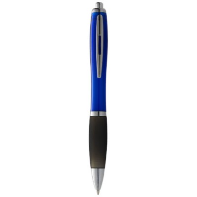 Penna a sfera Nash con fusto colorato e impugnatura nera (inchiostro nero)