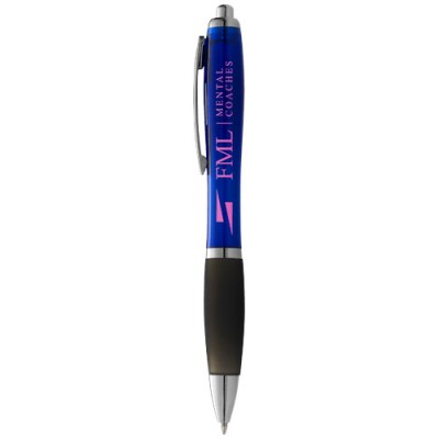 Penna a sfera Nash con fusto colorato e impugnatura nera (inchiostro nero) Penna a sfera Nash con fusto colorato e impugnatura nera (inchiostro nero)