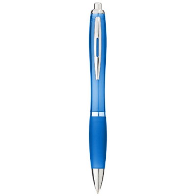 Penna a sfera con fusto e impugnatura colorati Nash (inchiostro blu)