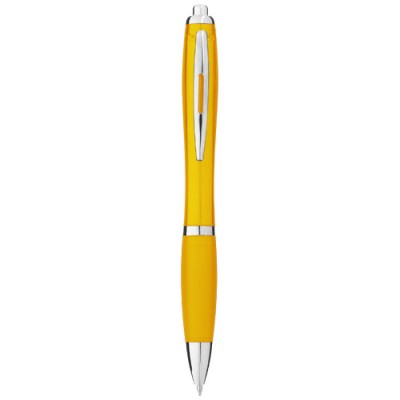 Penna a sfera con fusto e impugnatura colorati Nash (inchiostro blu) Penna a sfera con fusto e impugnatura colorati Nash (inchiostro blu)