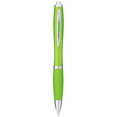 Penna a sfera con fusto e impugnatura colorati Nash (inchiostro blu) Penna a sfera con fusto e impugnatura colorati Nash (inchiostro blu)