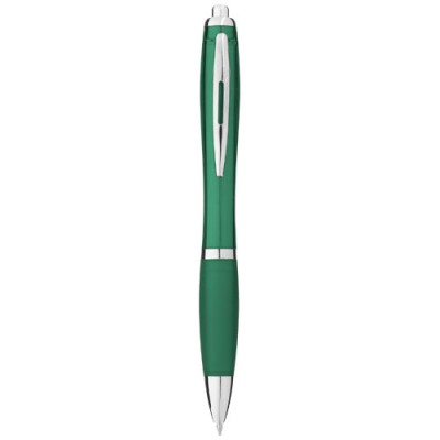 Penna a sfera con fusto e impugnatura colorati Nash (inchiostro blu) Penna a sfera con fusto e impugnatura colorati Nash (inchiostro blu)